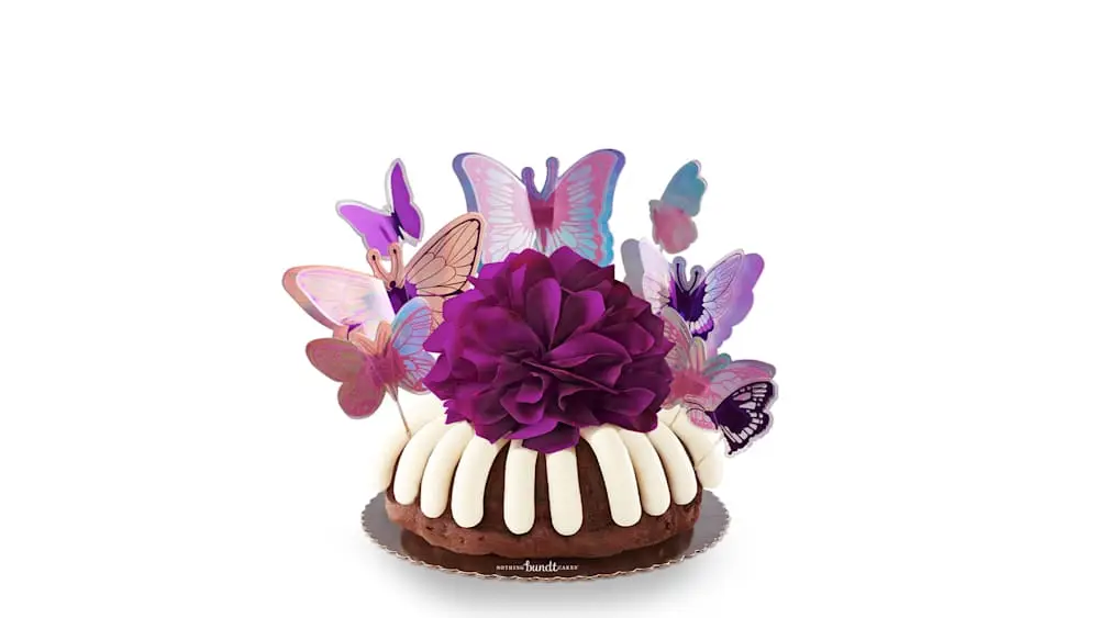Butterfly Decorated Bundt at Nothing Bundt Cakes
