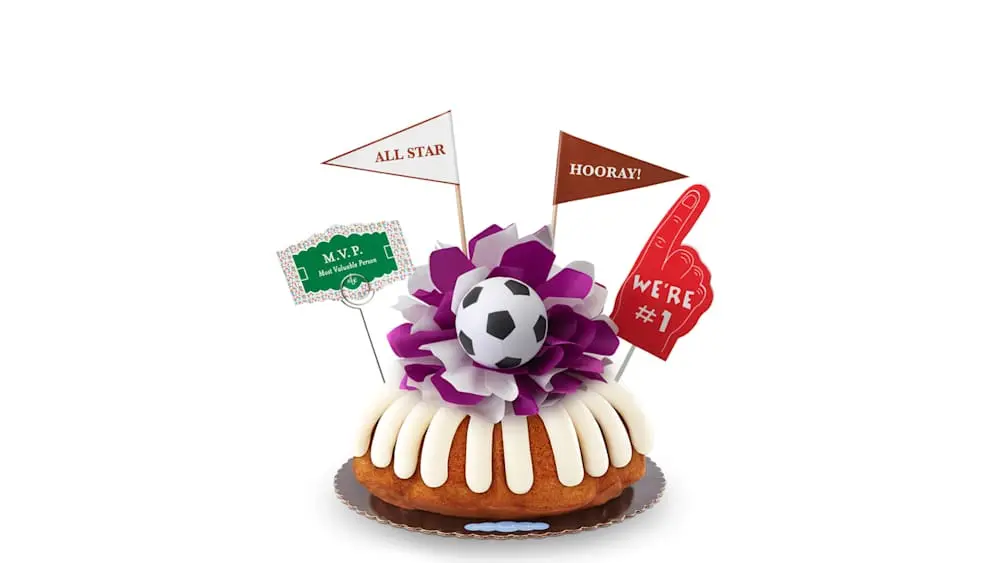 MVP – Soccer Decorated Bundt at Nothing Bundt Cakes