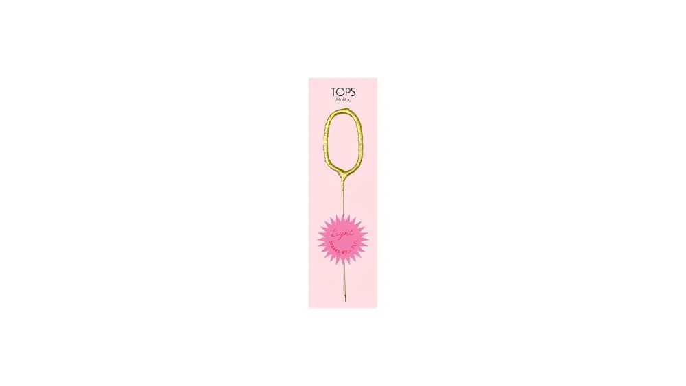 TOPS Malibu "0" Sparkler Candle at Nothing Bundt Cakes