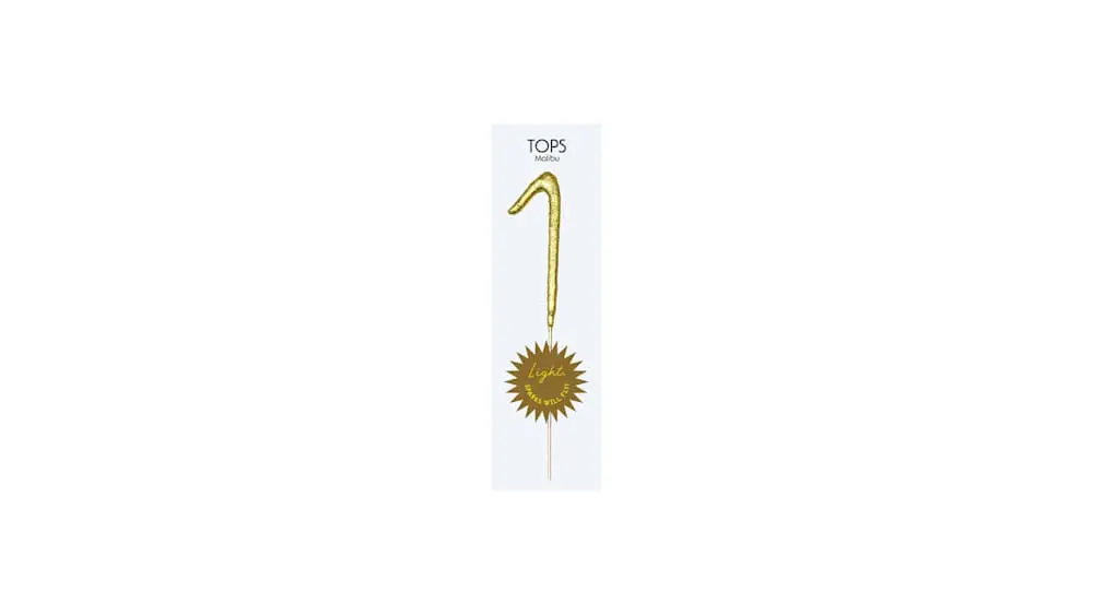 TOPS Malibu "1" Sparkler Candle at Nothing Bundt Cakes