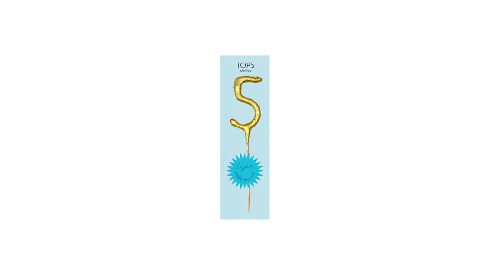 TOPS Malibu "5" Sparkler Candle at Nothing Bundt Cakes