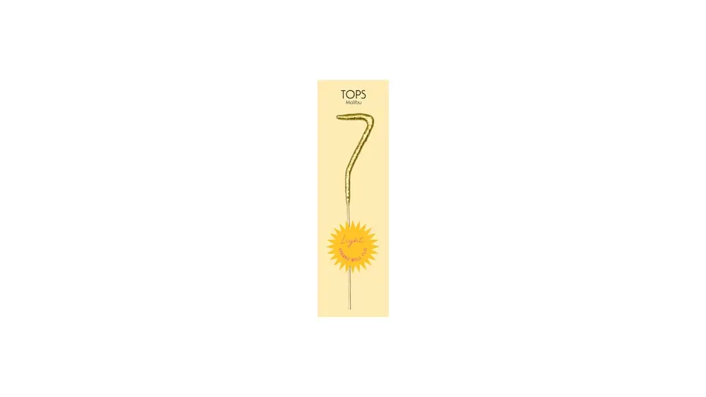 TOPS Malibu "7" Sparkler Candle at Nothing Bundt Cakes
