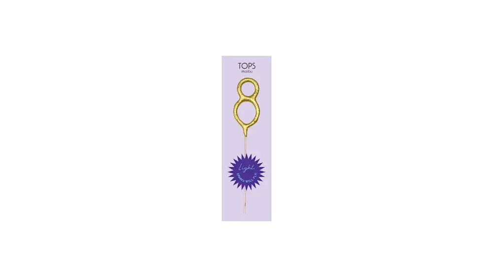 TOPS Malibu "8" Sparkler Candle at Nothing Bundt Cakes