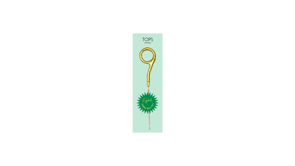 TOPS Malibu "9" Sparkler Candle at Nothing Bundt Cakes