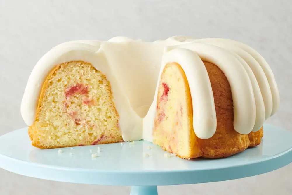 White Chocolate Raspberry Bundt at Nothing Bundt Cakes