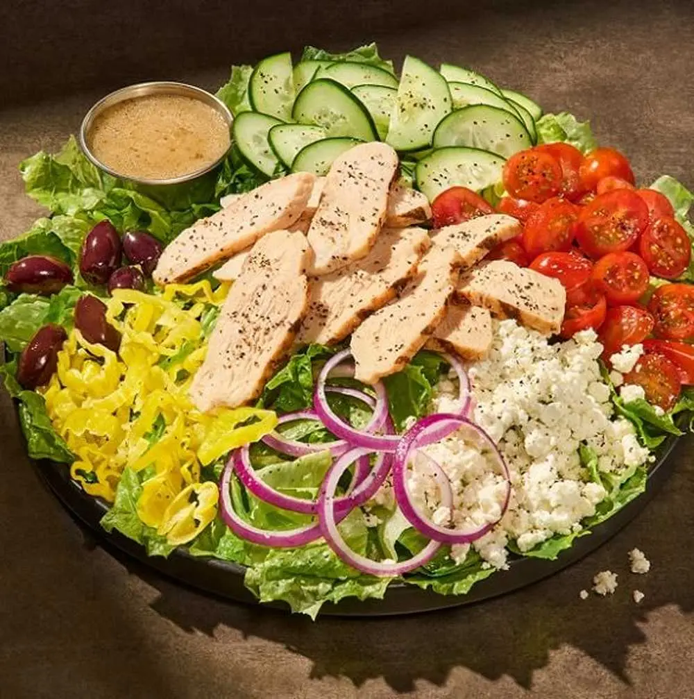 Greek Salad with Chicken at Panera Bread