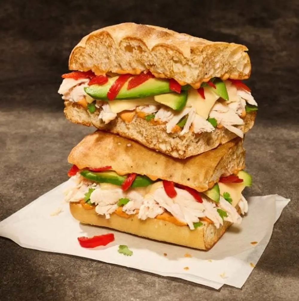 Chipotle Chicken Avo Melt at Panera Bread