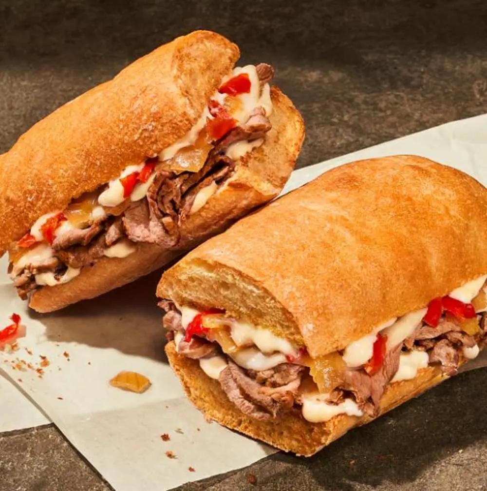 Ciabatta Cheesesteak at Panera Bread