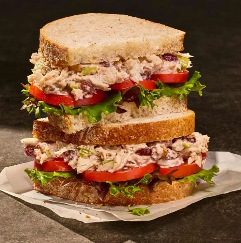 Cranberry Walnut Chicken Salad Sandwich at Panera Bread