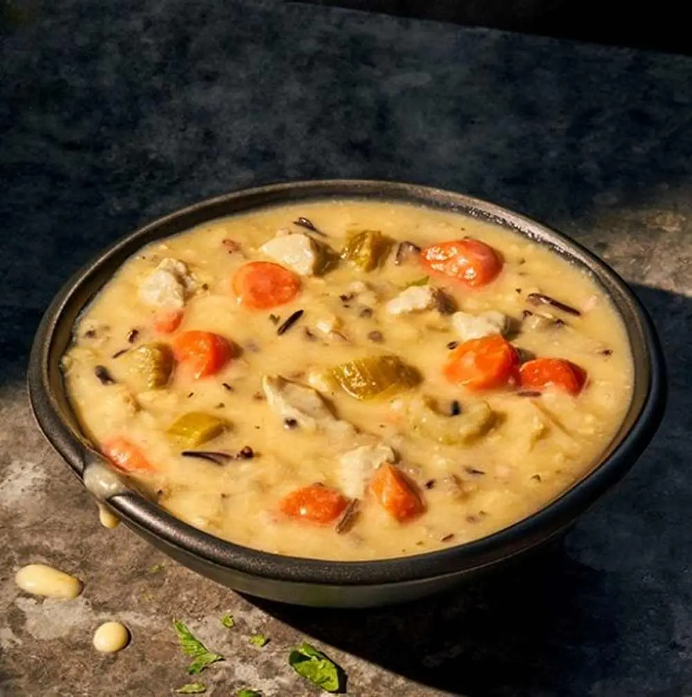 Cream of Chicken & Wild Rice Soup at Panera Bread