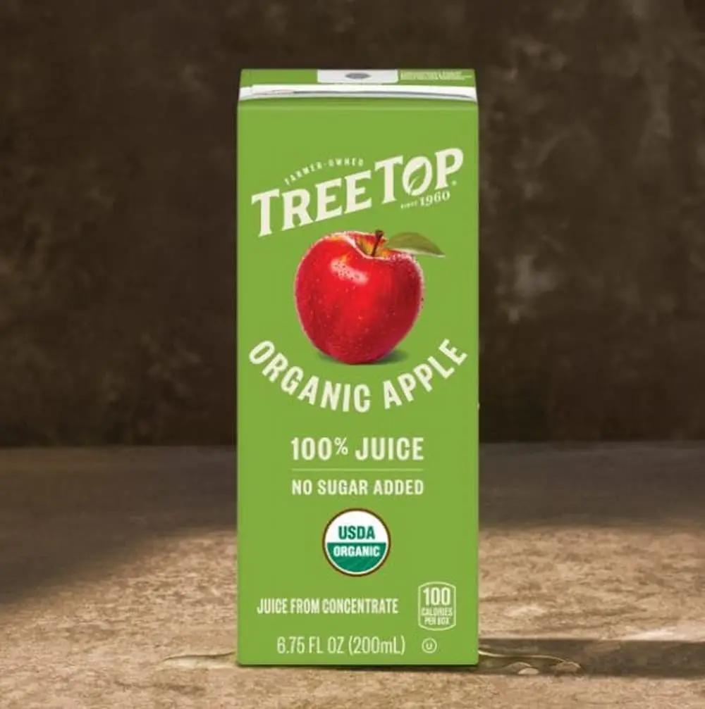 Organic Apple Juice at Panera Bread