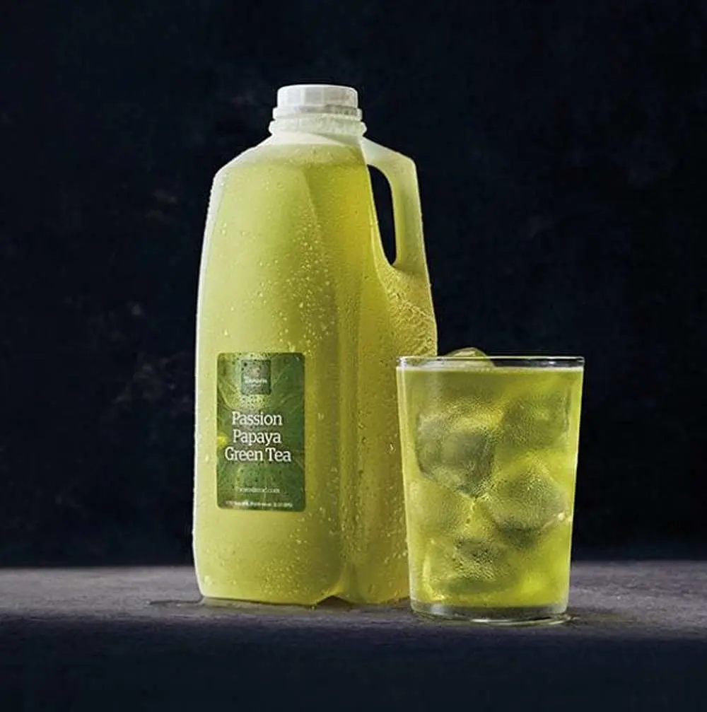 Passion Papaya Iced Green Tea - Naturally Flavored - Half Gallon at Panera Bread