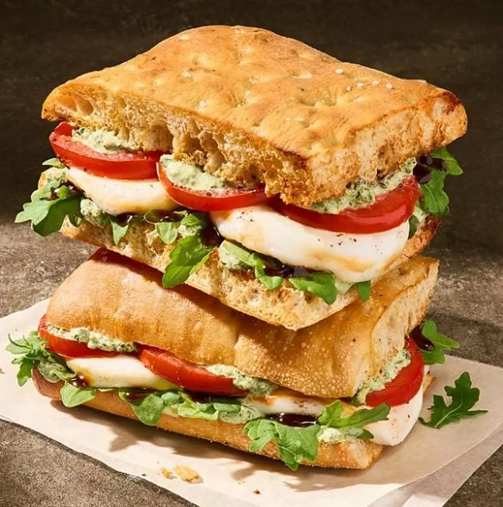 Toasted Caprese Focaccia at Panera Bread