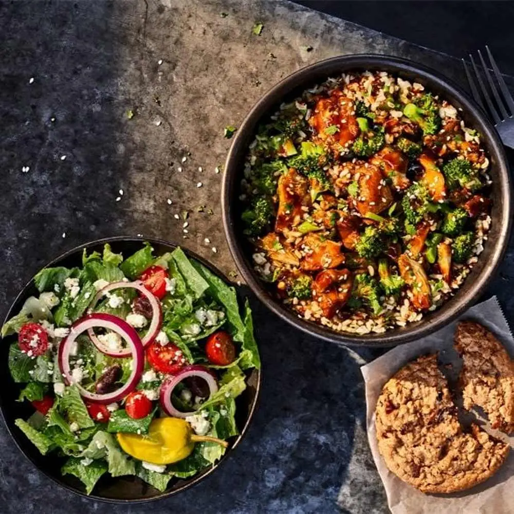 Warm Bowl and Salad at Panera Bread