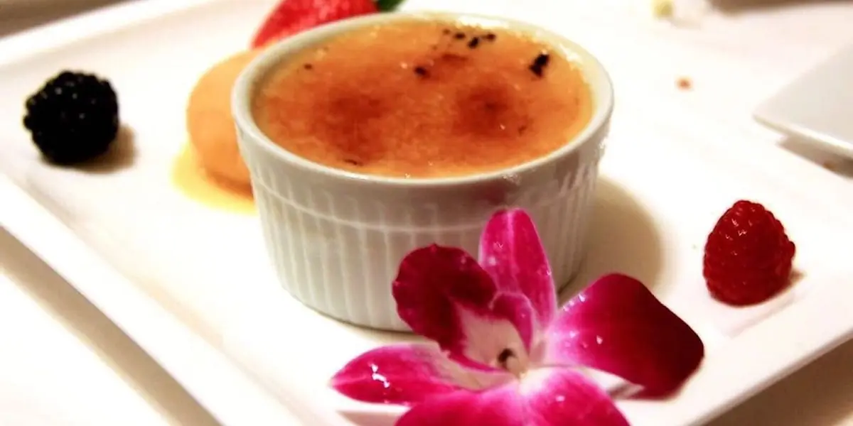 Brown Sugar Crème Brûlée at Papillon Restaurant