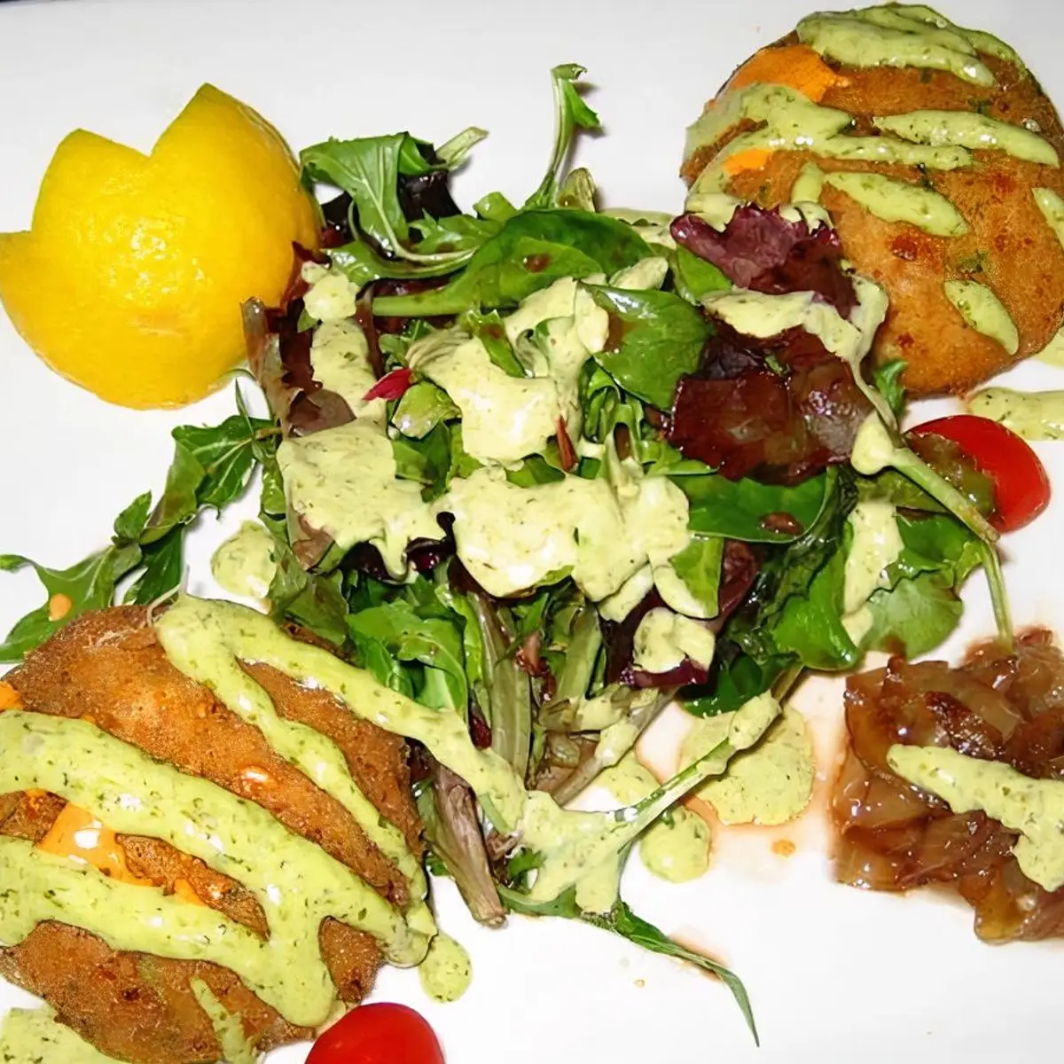 Crab Cakes at Papillon Restaurant