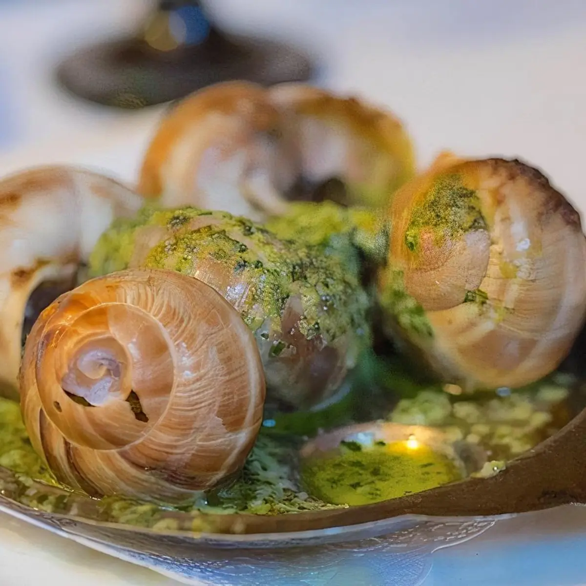 Escargots de Bourgogne at Papillon Restaurant