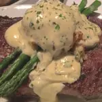 Grilled Angus Ribeye at Papillon Restaurant