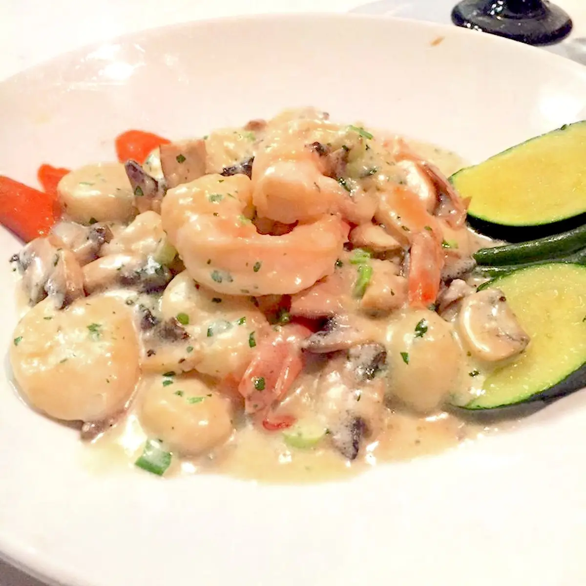 Prawns Sauteed at Papillon Restaurant