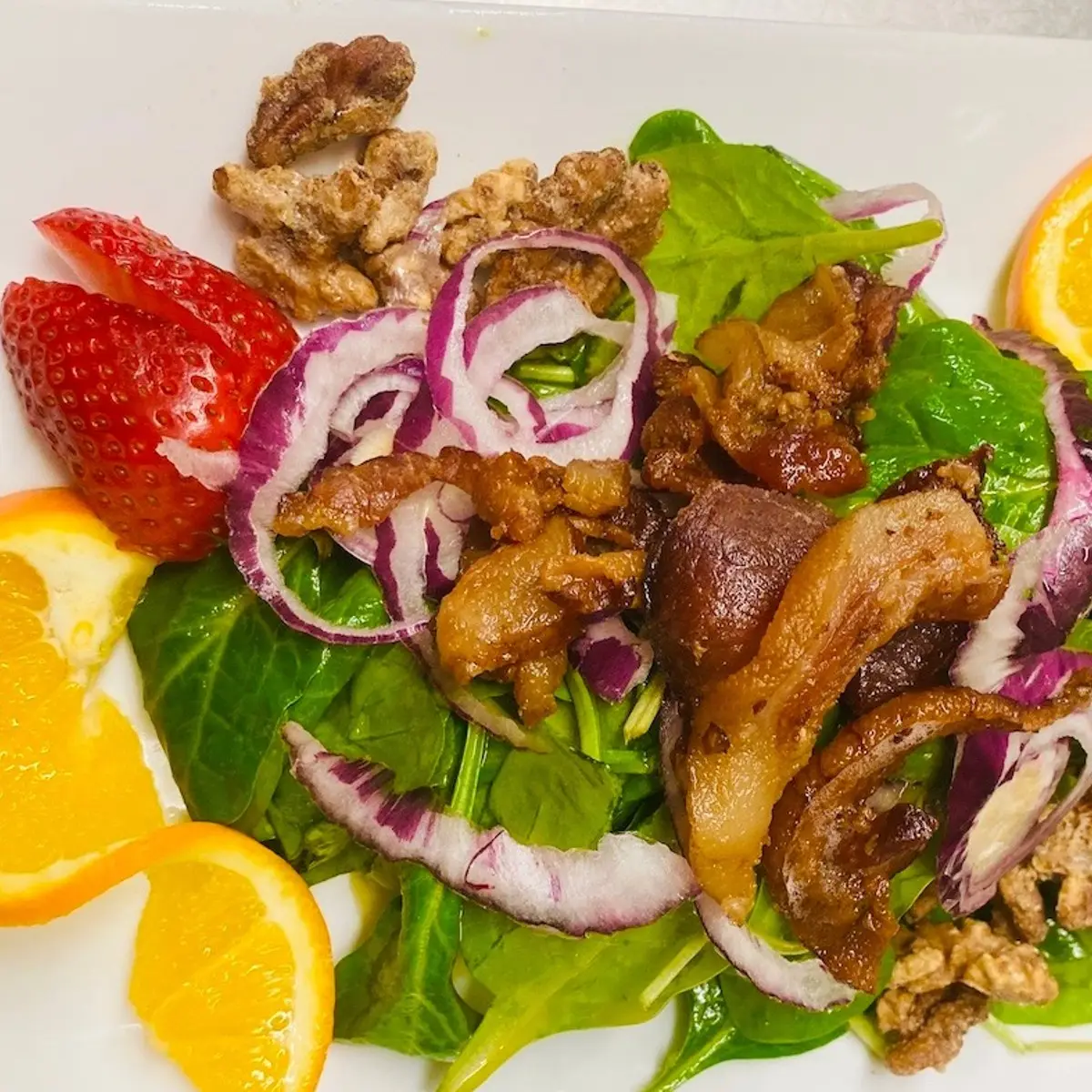 Spinach Salad at Papillon Restaurant