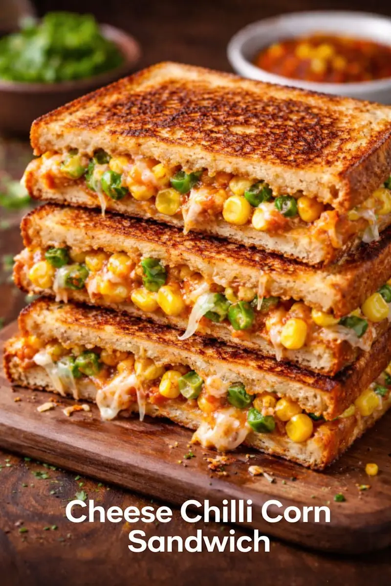 Corn Chilli Cheese Sandwich at PAV BHAJI HUT