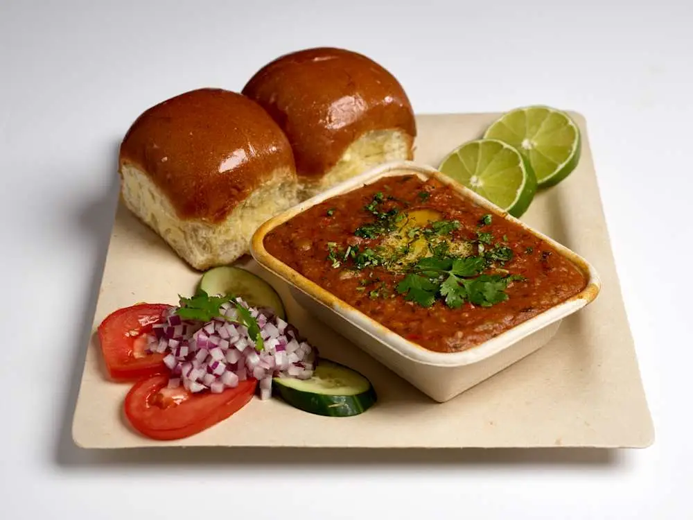 SPICY Pav Bhaji - Amul Butter at PAV BHAJI HUT