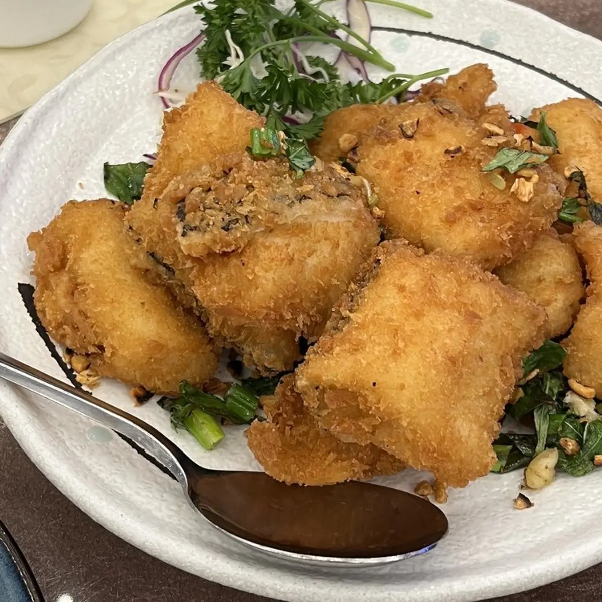 Pan-Fried Fish Fillet with Egg White / 巧手滑炒芙蓉魚柳 at Pearl Bay