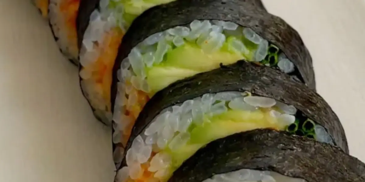 Spicy crab roll at Poki Run Fremont