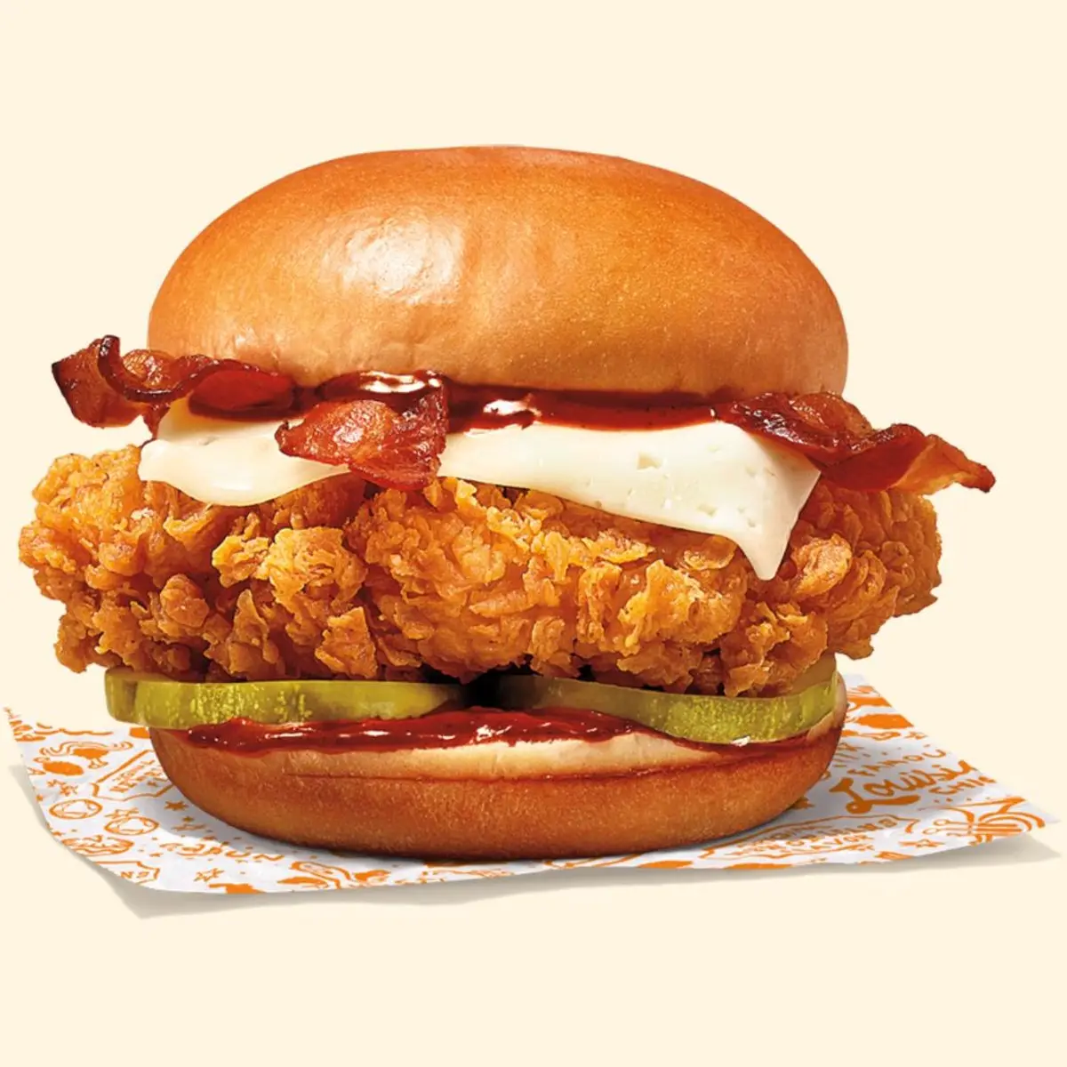 Honey BBQ Bacon & Cheese Chicken Sandwich at Popeyes Louisiana Kitchen