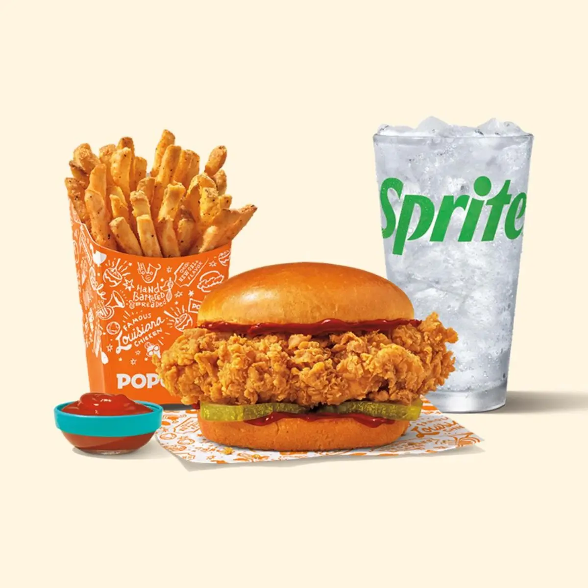 Honey BBQ Chicken Sandwich Combo at Popeyes Louisiana Kitchen