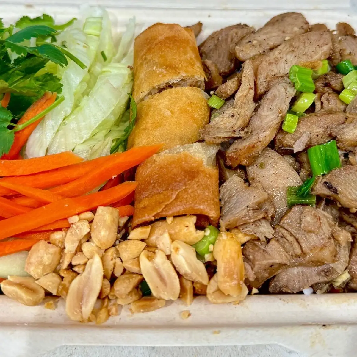Grilled Pork and Egg Roll Vermicelli at R&B Tea - Fremont