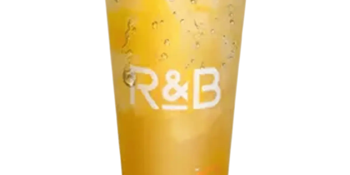 Mango Green Tea w/Grass Jelly at R&B Tea - Fremont