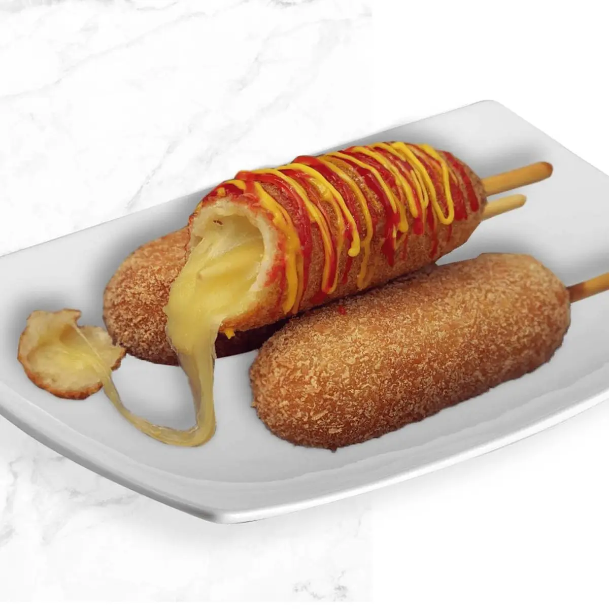 Mozzarella Cheesy Corn Dog at R&B Tea - Fremont
