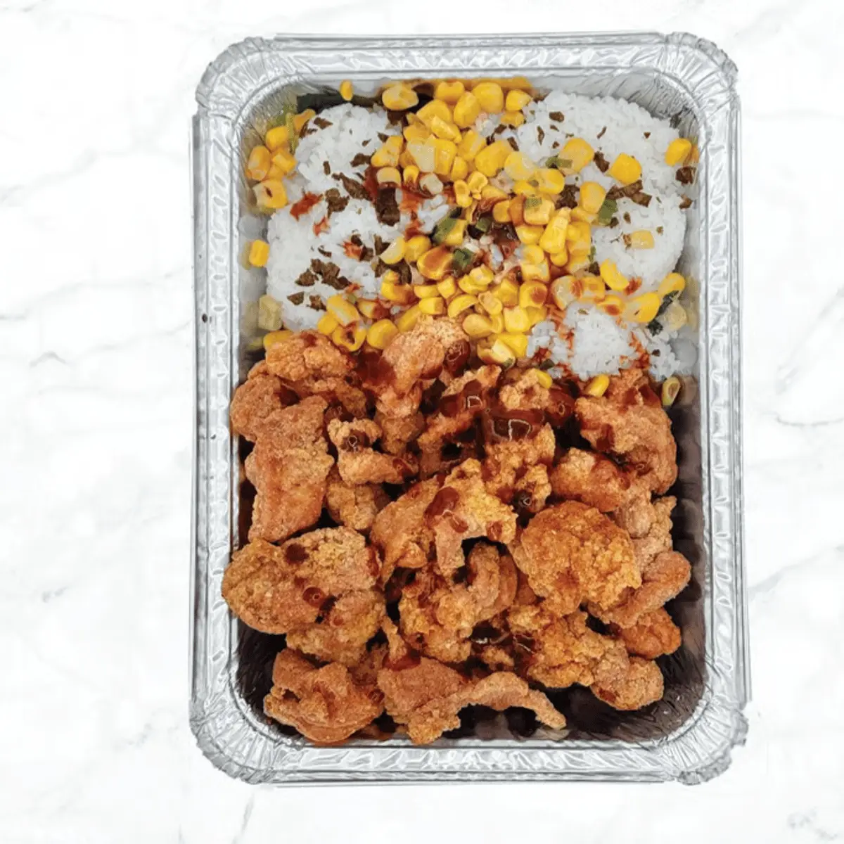 Popcorn Chicken Rice Bowl at R&B Tea - Fremont