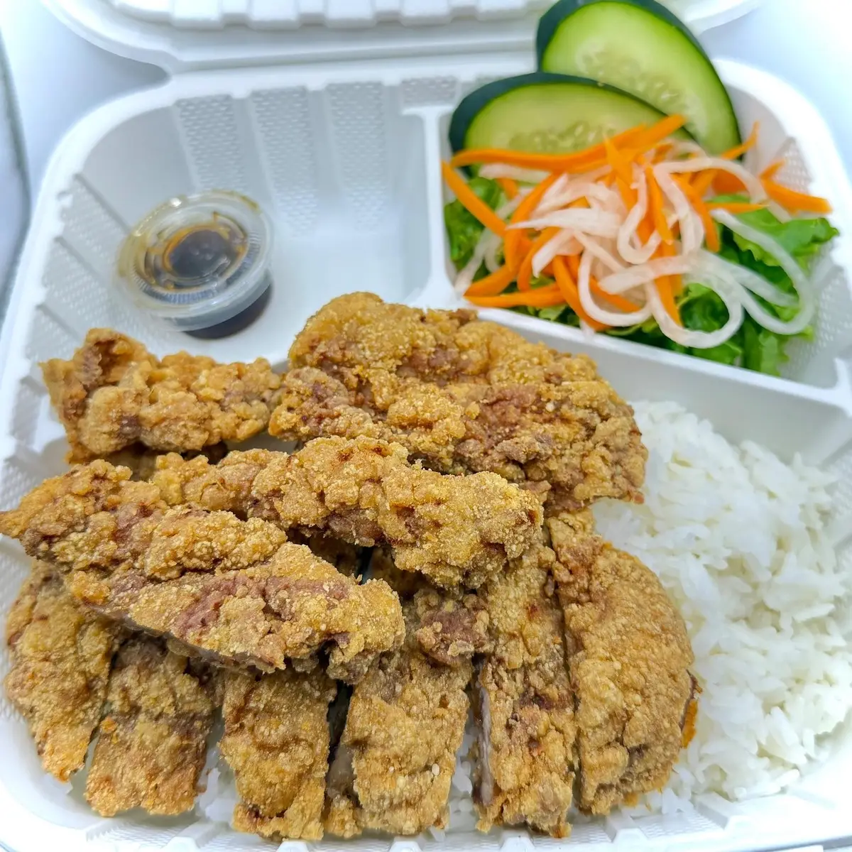 Pork Chop with Rice at R&B Tea - Fremont