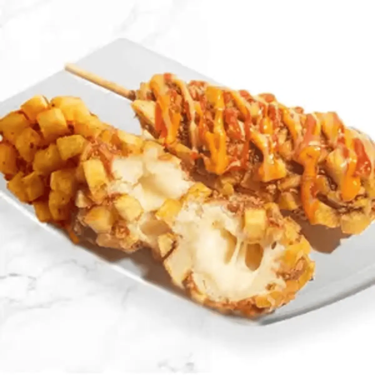 Potato Cheesy Corn Dog at R&B Tea - Fremont