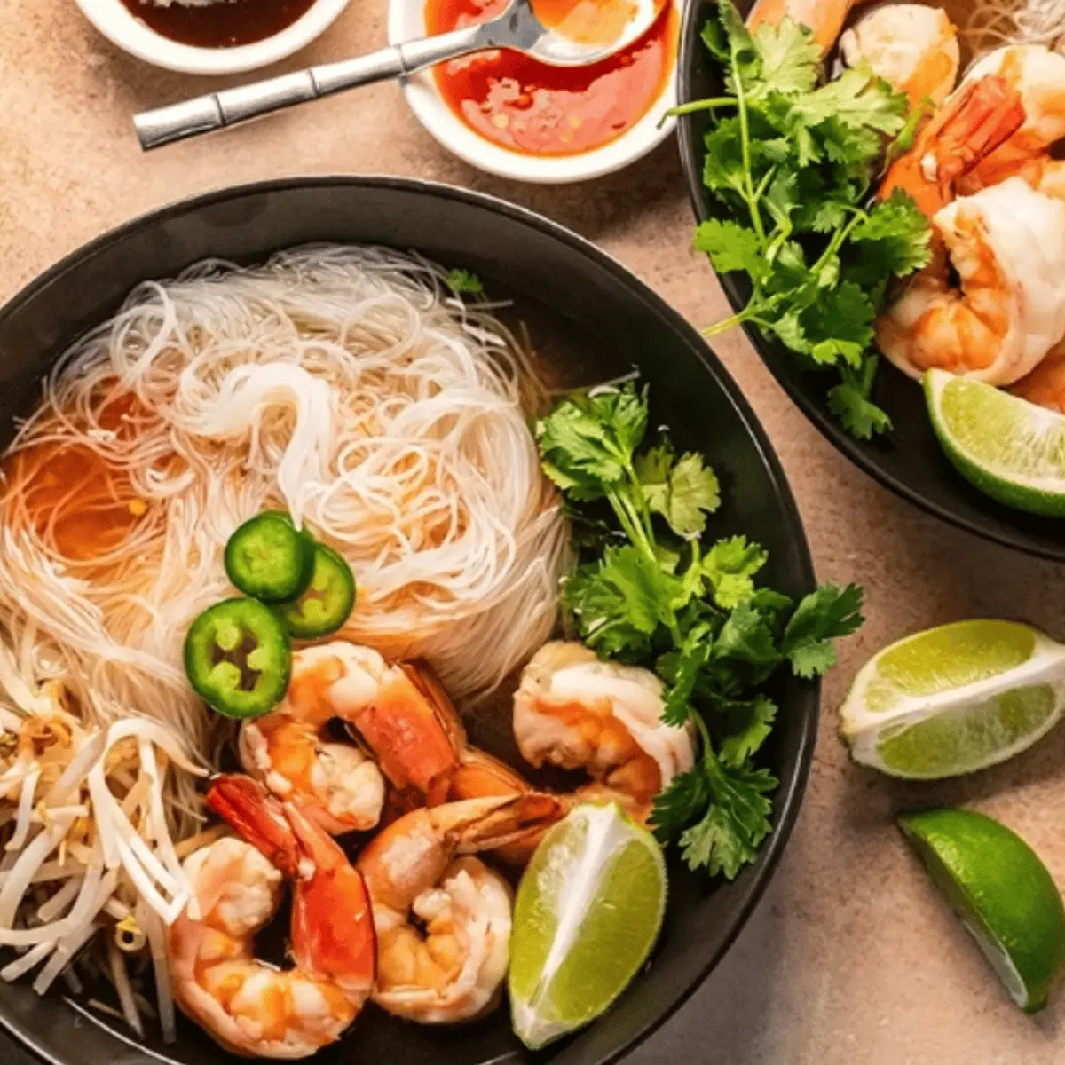 Shrimp Pho at R&B Tea - Fremont
