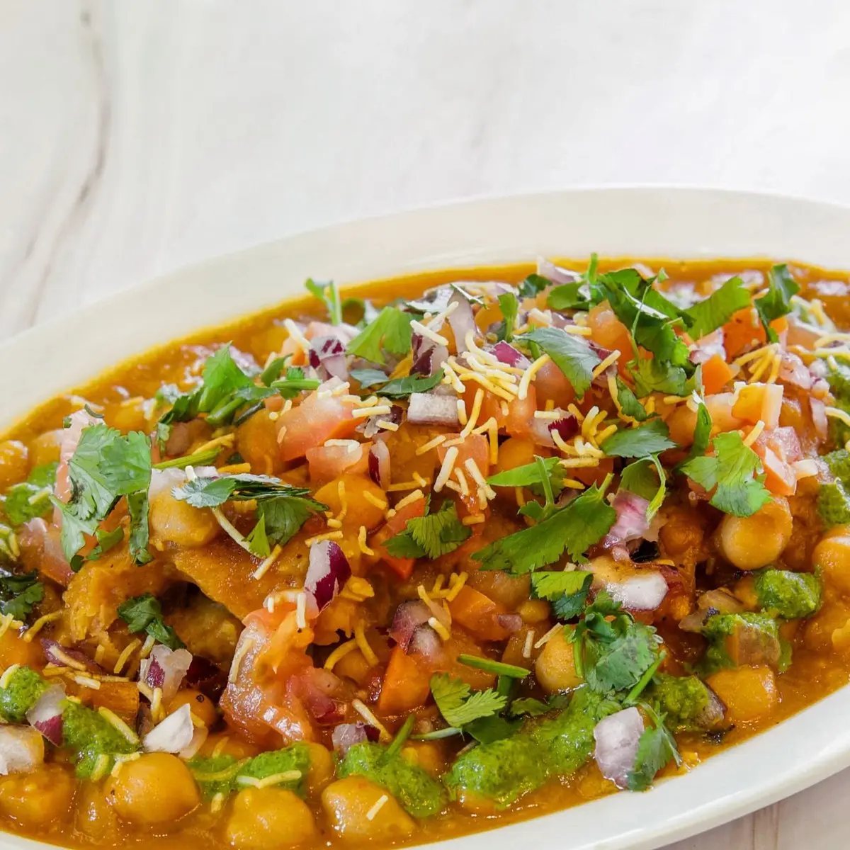 Aloo Tikki Chaat at Rajwadi Thali Chaat & Sweets