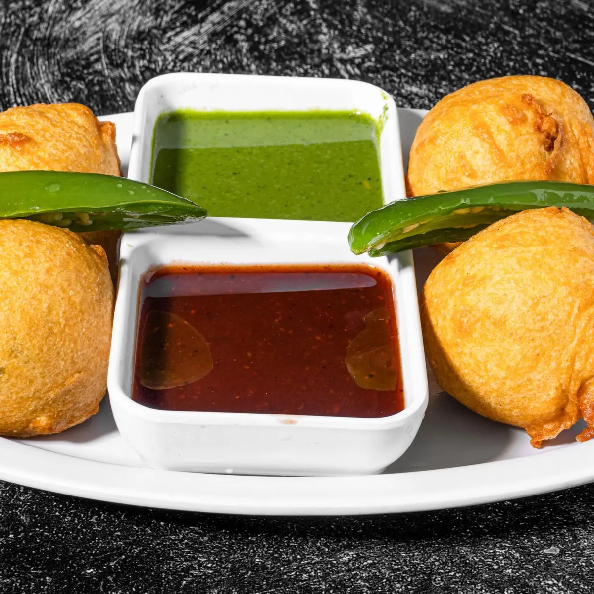Bataka Vada (4 pcs.) at Rajwadi Thali Chaat & Sweets