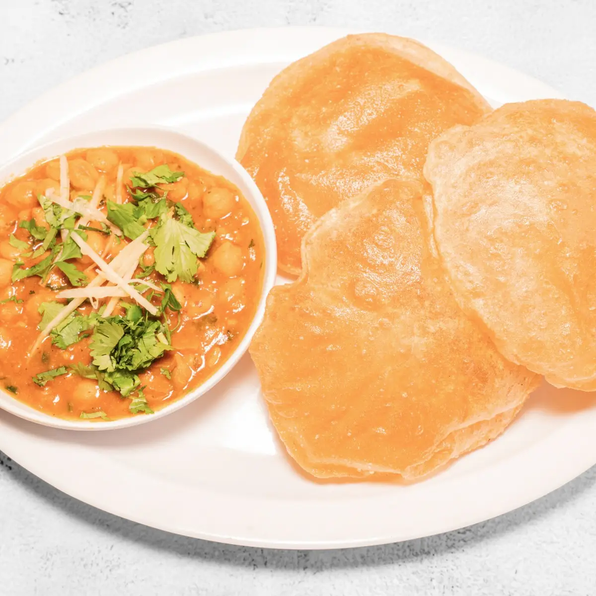 Chole Puri at Rajwadi Thali Chaat & Sweets