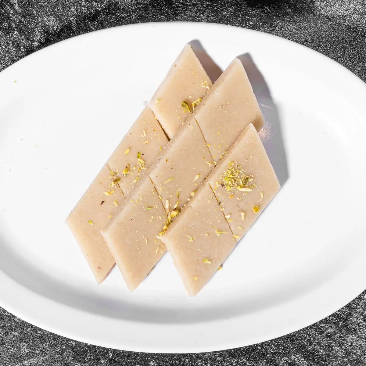 Fresh Kaju Katli at Rajwadi Thali Chaat & Sweets