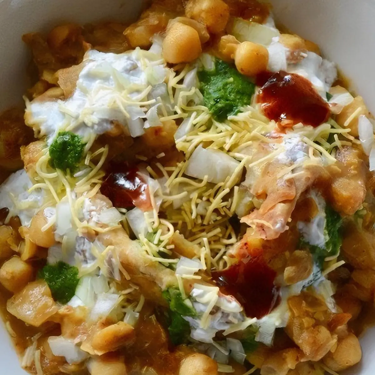 Samosa Chaat at Rajwadi Thali Chaat & Sweets