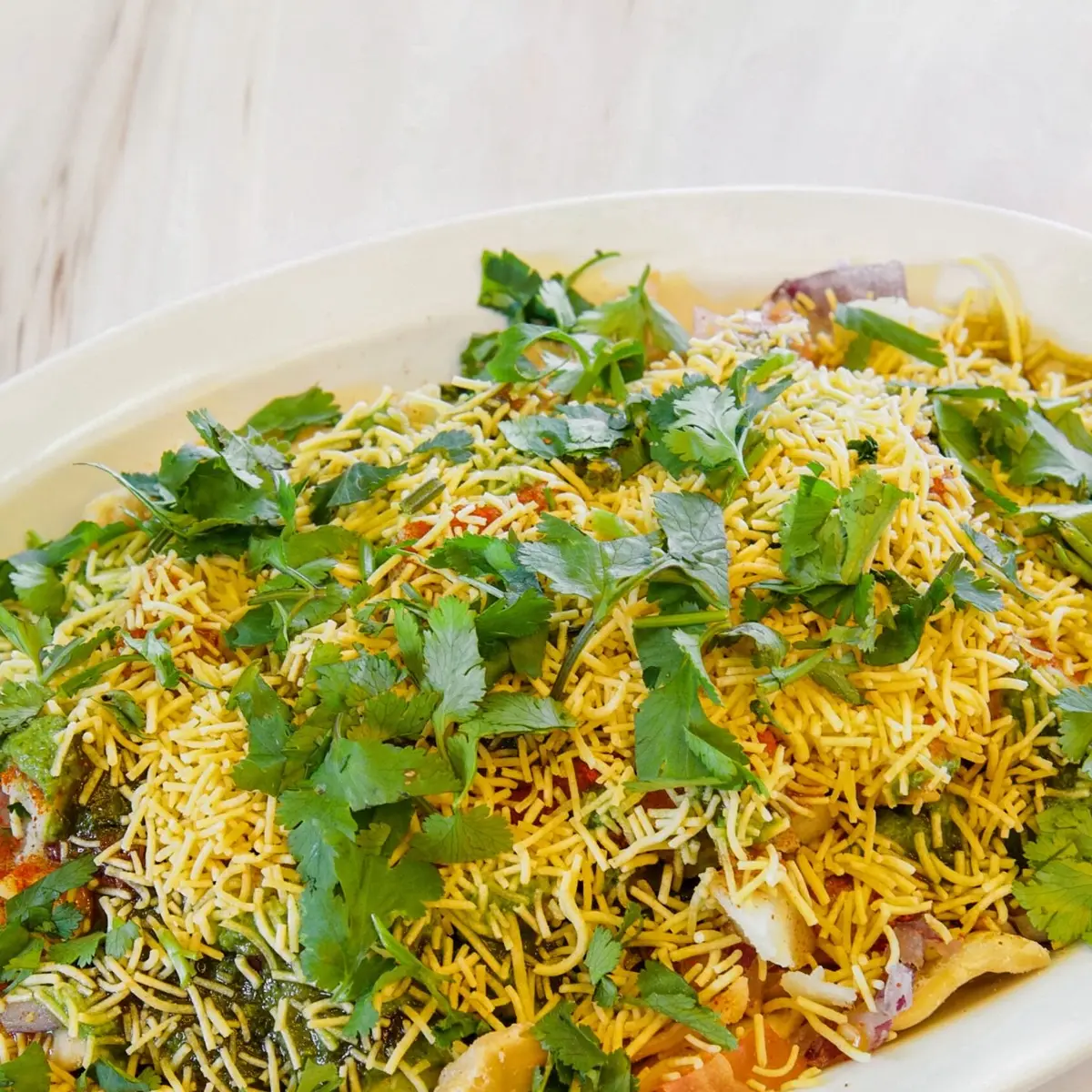 Sev Papdi Chaat at Rajwadi Thali Chaat & Sweets