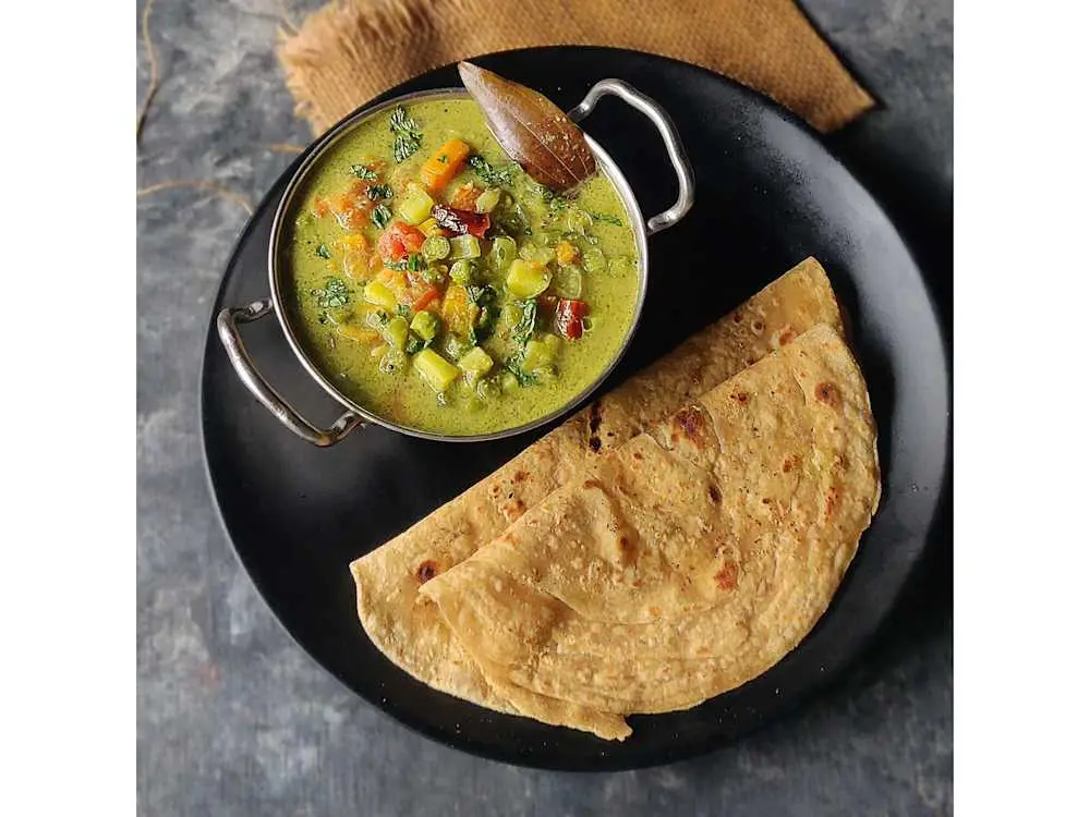 Chapati (2pcs) with Choley/Sagu at Rameshwaram Cafe | Fremont