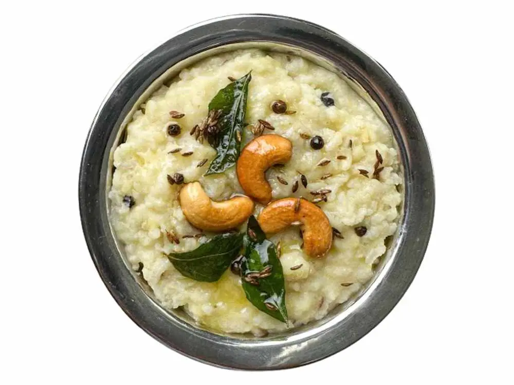 Ven Pongal 12oz at Rameshwaram Cafe | Fremont