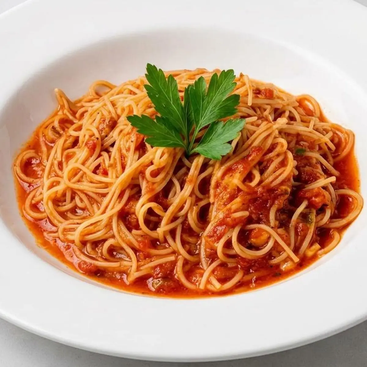 CAPELLINI AL POMODORO at Ristorante IL Porcino