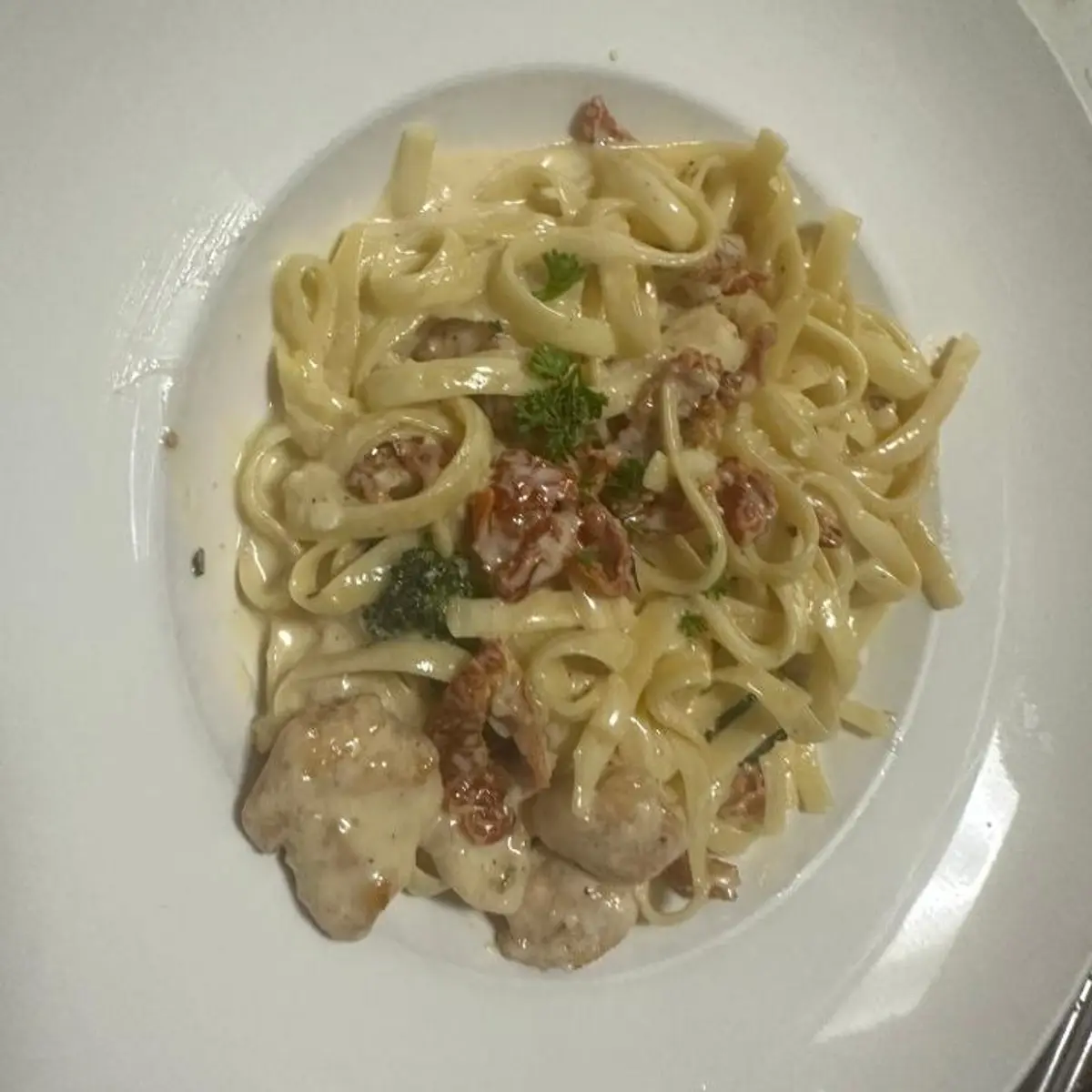Fettuccine Alla Carbonara at Ristorante IL Porcino