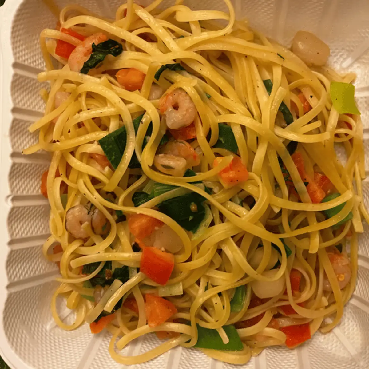 LINGUINI ALLE CAPESNTE E GAMBERETTI at Ristorante IL Porcino