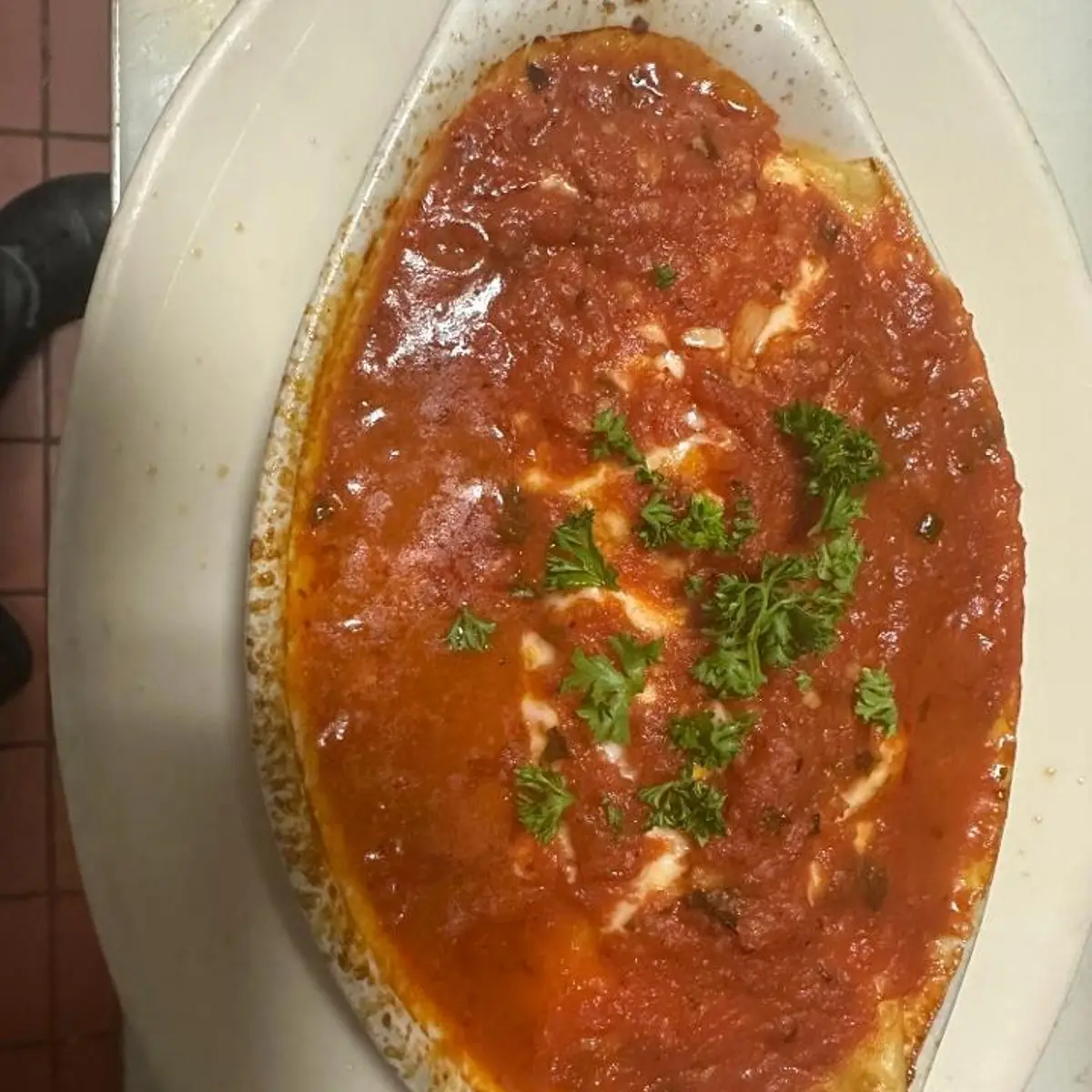 Veggie Lasagna at Ristorante IL Porcino