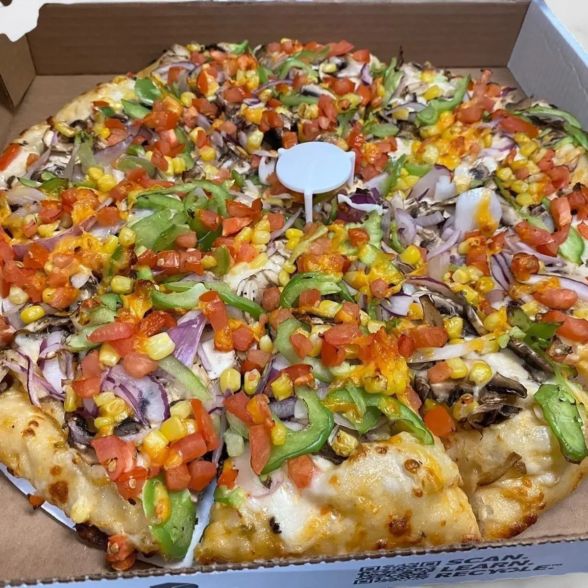 Tangy Garden Fusion Pizza at Roll N Crust